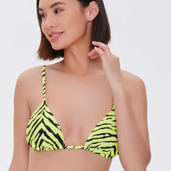 Forever 21 Zebra Striped String Bikini Top - Picture 1 of 2